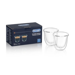 DELONGHI 90ML ESPRESSO DOUBLE WALL GLASS | DLSC310